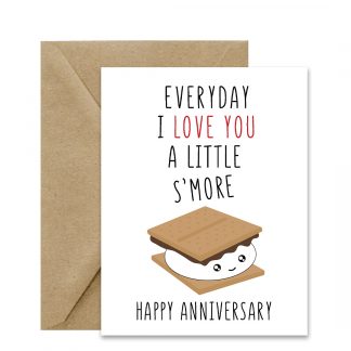 Anniversary Card (I Love You A Little S'More) Printable Card