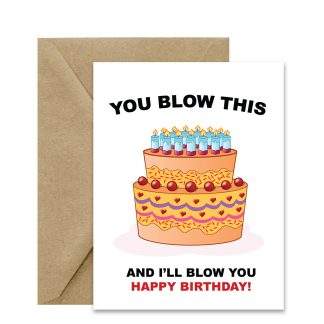 Edgy Birthday Card (You Blow This!) Printable Card