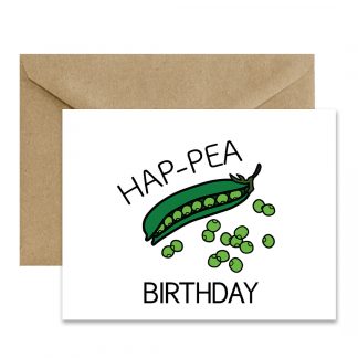 Birthday Card (Hap-Pea Birthday) Printable Card