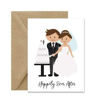 Wedding Card (Happily Ever After) Printable Card