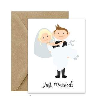 Wedding Card (Just Married!) Printable Wedding Card
