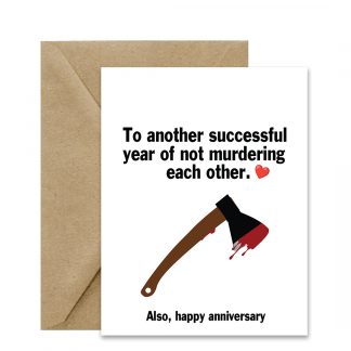 Edgy Anniversary Card (To Another Successful Year) Printable Card