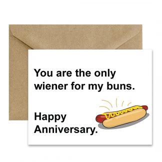 Edgy Anniversary Card (Wiener For My Buns) Printable Card