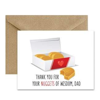 Father's Day Card (Nuggets Of Wisdom Dad) Printable Card