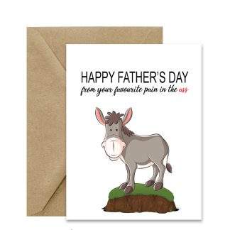 Father's Day Card (Favourite Pain In The Ass) Printable Card