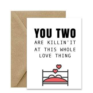 Funny Wedding Card (You Two Are Killin' It) Printable Card